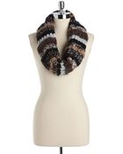 Steve Madden Sequined Crochet Infinity Scarf - Lyst