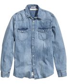 H&M Denim Shirt - Lyst