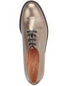 Robert Clergerie Gunmetal Leather Jago Brogues - Lyst
