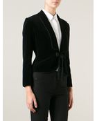 Lanvin Vintage Cropped Fitted Jacket - Lyst