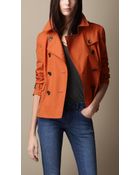Burberry Cotton Rainwear Trench Jacket - Lyst