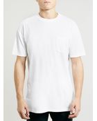 Topman White Oversized Pocket T-Shirt - Lyst