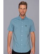 RVCA Thatll Do Oxford Ss - Lyst