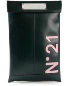 No 21 Wristlet Logo Clutch - Lyst
