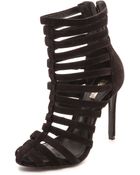 Schutz Faisa Cage Sandals Black - Lyst