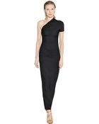 Lanvin Washed Viscose Crepe Sable Dress - Lyst