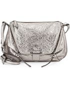 Kooba Leroy Metallic Shoulder Bag Gunmetal - Lyst