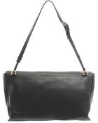 The Row Flapped Leather Shoulder Bag - Lyst