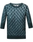 Ermanno Scervino Crochet Knit Sweater - Lyst