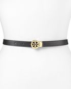 Tory Burch Belt Mini Rotating Logo Reversible - Lyst