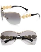 Versace Shield Medusa Sunglasses - Lyst