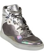 Balenciaga Metallic Multi-Material Sneakers - Lyst