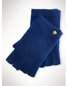 Lauren by Ralph Lauren Cashmere Fingerless Gloves - Lyst