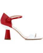 Miu Miu Patent-Leather Sandals - Lyst