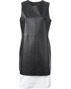 Theory Lambskin Dress - Lyst