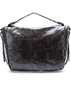 BCBGeneration Chocolate Anise Snake Hobo - Lyst