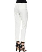 Derek Lam Cropped Cashmeresilk Cigarette Pants - Lyst