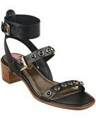 Isaac Mizrahi New York Strap 2 Faux Leather Sandals - Lyst
