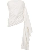 Rosie Assoulin Ruffled Cotton-Poplin Top - Lyst