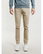 Topman Stone Stretch Skinny Chinos - Lyst