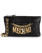 Moschino Quilted Chain Clutch - Lyst