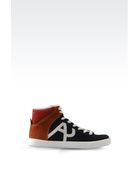 Armani Jeans Hightop Sneaker - Lyst