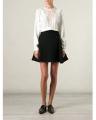 Sea Lace Insert Blouse - Lyst