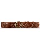 Ralph Lauren Vachetta Braided Belt - Lyst