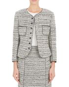 Nina Ricci Tweed Peplum Jacket - Lyst