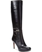 Nine West Evah Tall Platform Dress Boots - Lyst
