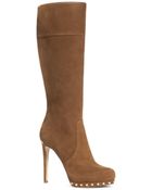 Michael Kors Ailee Suede Tall Boot - Lyst