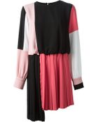 Marco Bologna Colour Block Pleated Dress - Lyst