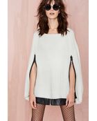 Nasty Gal Adorned Sweater Cape - Lyst