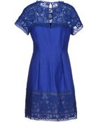 Alberta Ferretti Short Dress - Lyst