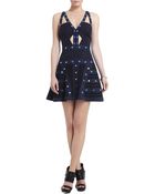 BCBGMAXAZRIA Emilia Sleeveless Embellished Short Dress - Lyst