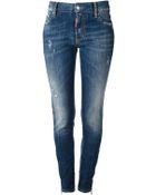 DSquared2 Distressed Jeans - Lyst