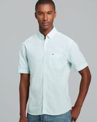 Lacoste Check Short Sleeve Sport Shirt Regular Fit - Lyst