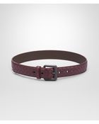 Bottega Veneta Aubergine Intrecciato Nappa Belt - Lyst
