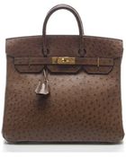 Hermes Pre-Owned Brown Ostrich 32Cm Hac Birkin - Lyst