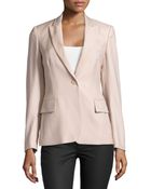 Stella McCartney One-Button Notch-Lapel Jacket - Lyst