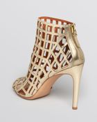 Via Spiga Open Toe Caged Booties - Elenora High Heel - Lyst
