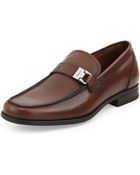 Ferragamo Tazio Gancinibuckle Loafer Tan - Lyst