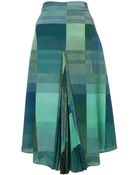 Whistles Ko Pleat Insert Flare Skirt - Lyst