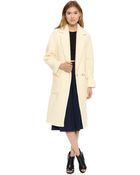 Whistles Kawaii Bobble Coat Ivory - Lyst