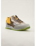 Lanvin Panelled Running Sneakers - Lyst