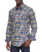 Robert Graham Twilo Paisley & Stripe Sport Shirt - Lyst