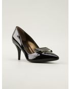 Lanvin Patent Bow Pumps - Lyst
