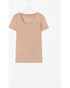 Cos Silk T-Shirt - Lyst