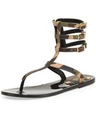 Rachel Zoe Cecille Camoprint Gladiator Sandal - Lyst