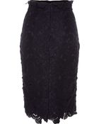 Blumarine Macrame Lace Pencil Skirt - Lyst